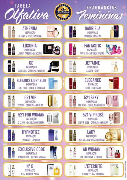 18 fragâncias femininas